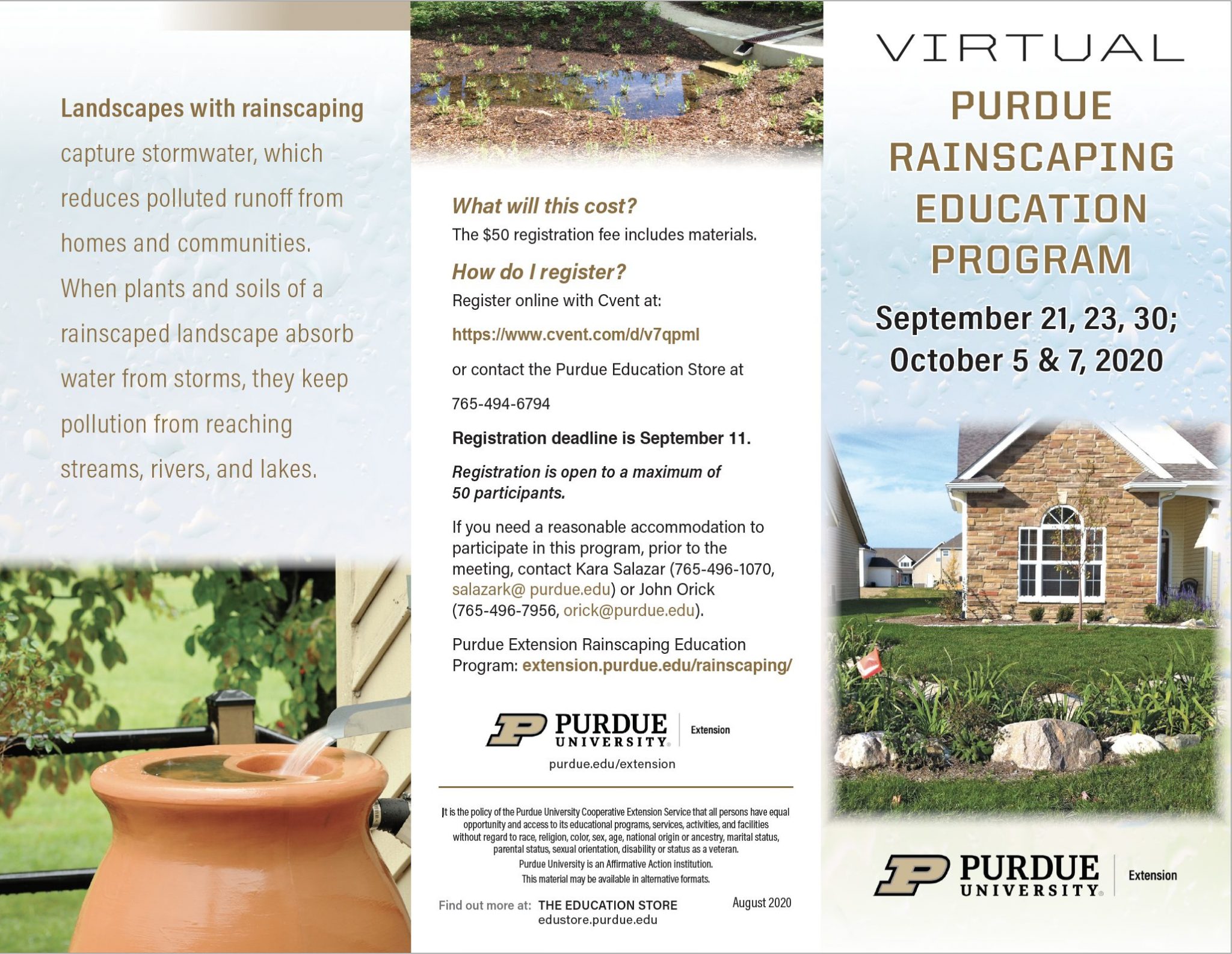 Virtual Purdue Rainscaping Education Program