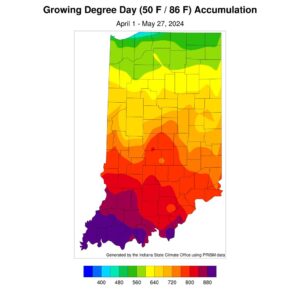 growing degree days april to may