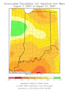 map of indiana precipitation