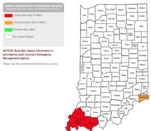 burn bans in Indiana