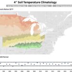 Figure 2. Screenshot of MRCC’s 4-inch Soil Temperature Climatology Tool main page.