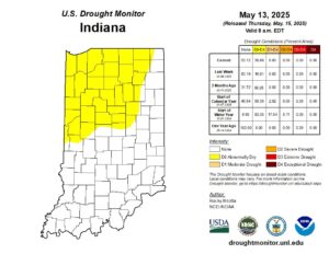 drought status in Indiana