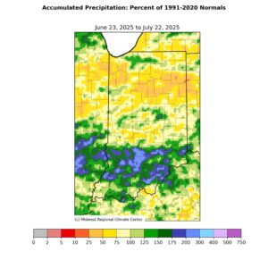 last month of rainfall