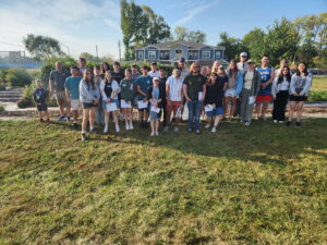 class picture at Bethany Community gardens