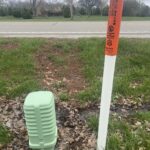 erosion near the roadside where construction occurred