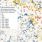 precipitation totals in Indiana