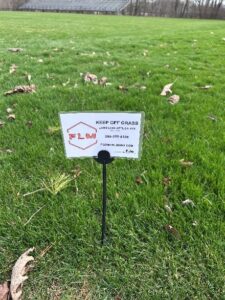 Figure 5: Lawn signage after application
