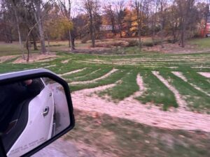 Figure 5: Make sure when seeding that you are getting good coverage. Photo by Geoff Schortgen